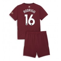 Camisa de time de futebol Manchester City Rodri Hernandez #16 Replicas 3º Equipamento Infantil 2024-25 Manga Curta (+ Calças curtas)